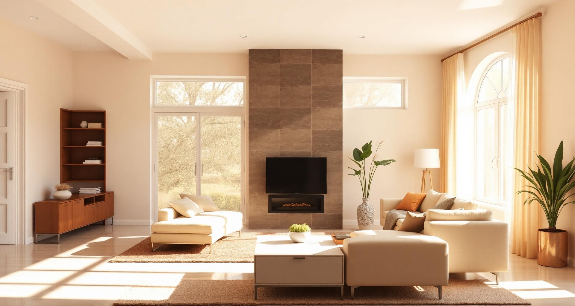 Sparkling clean living room in a Queens, NY home